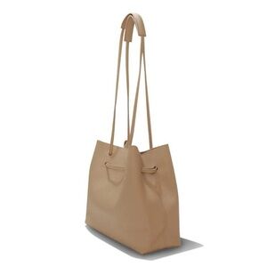 8 Other Reasons Vegan Leather Slouchy Bucket Bag Tan Tote Bag